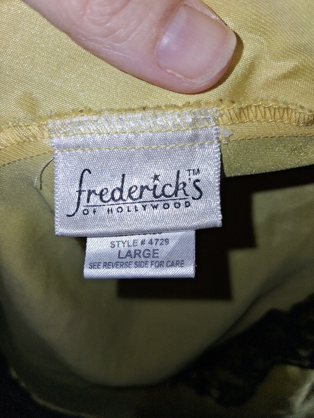 Fredricks Of Hollywood Size Large Open Back Cami